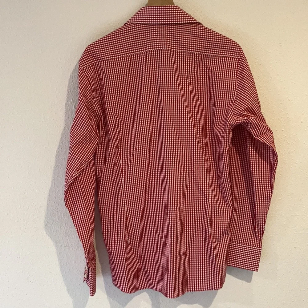 HAWES & CURTIS Brandon Slim Fit Men’s Casual Button Down Gingham Shirt Size M